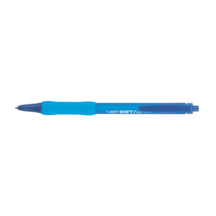 Bic Soft Feel Clic Grip, balpen, medium, blauw, 837398 - 0