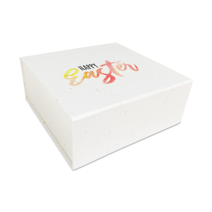 Luxe pasen magneetdozen,Happy Easter, 22x16,5x3cm - 0