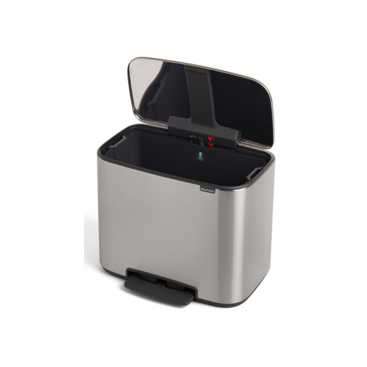 Brabantia, pedaalemmer, 36 liter, mat RVS FFP, VB 121487 - 1