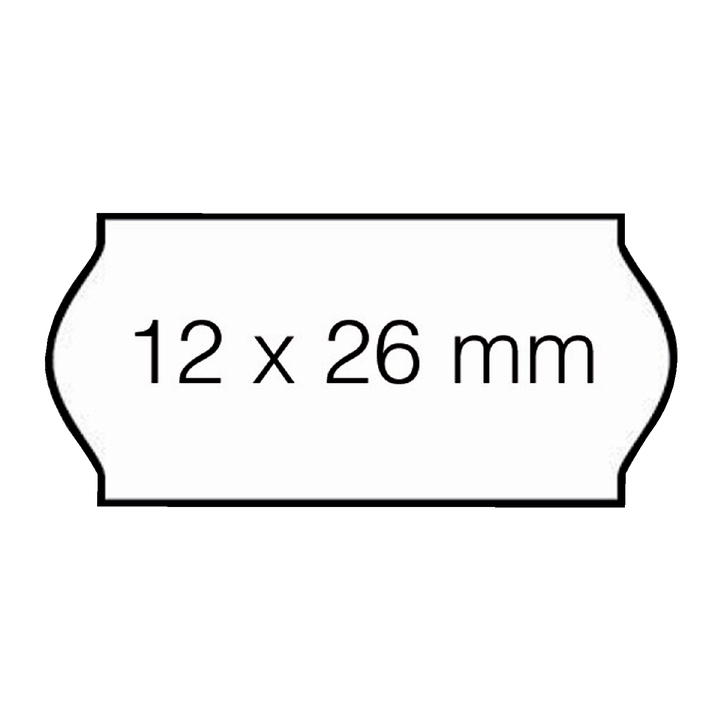 Prijsetiket open c6 perm wit - 0