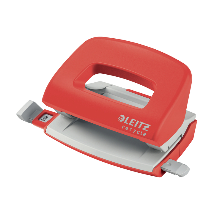 Perforator leitz nexxt  recycle mini 10 vel rood(50100025) - 0
