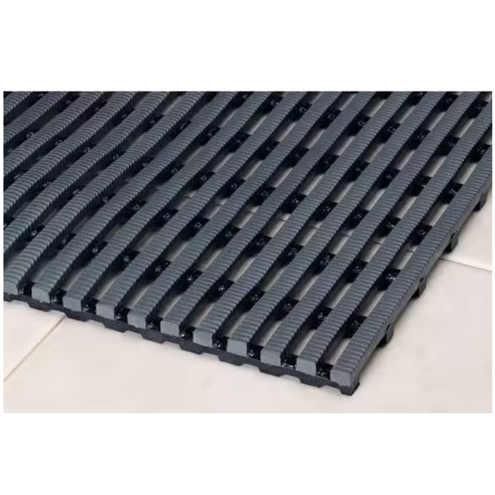 Heronrib antislip matten, PVC, 50cm x 10m, grijs - 0