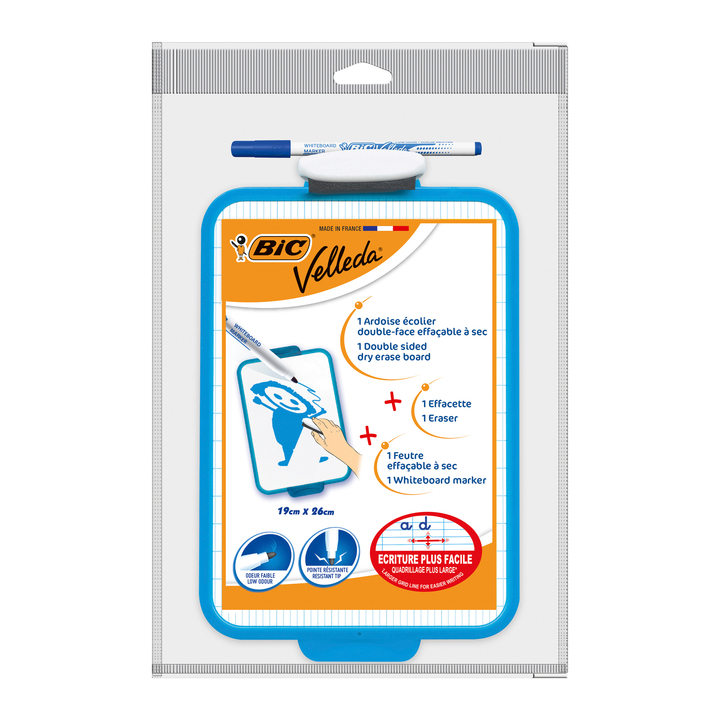 Whiteboard bic 19x26cm met stift en wisser(841360) - 0