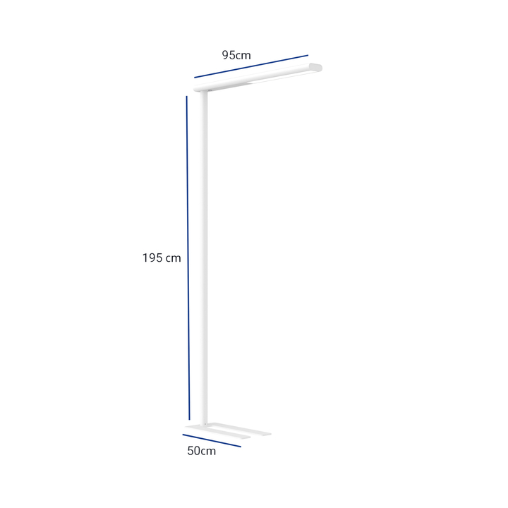 Vloerlamp maul jet led dimbaar hg 195 cm wit(8257502) - 1