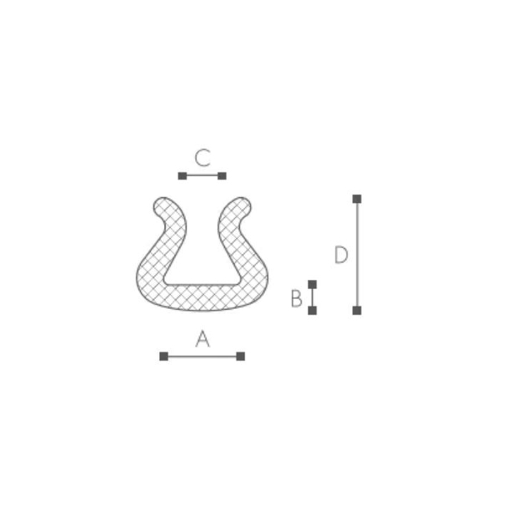 Nomapack, U-profiel, 60-80, lengte 2m (40 stuks) - 2