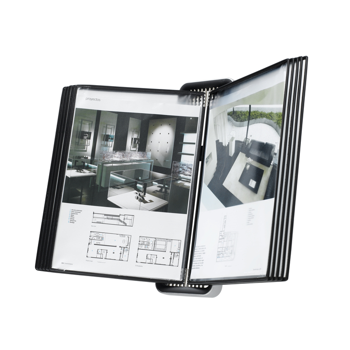 Zichtpanelensysteem wand tarifold veo a4 pp zwart(714507) - 0