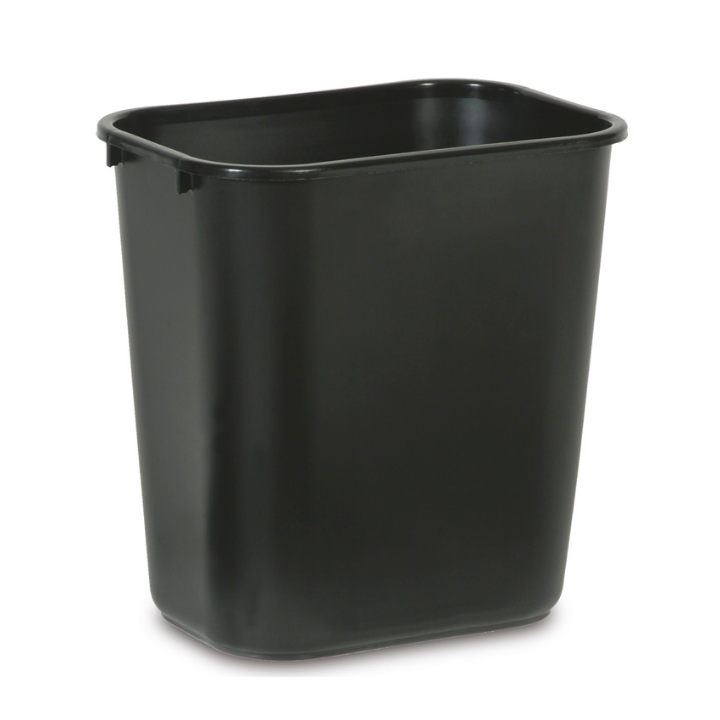 Rubbermaid, afvalbak, 27 liter, zwart, VB 002956 - 0