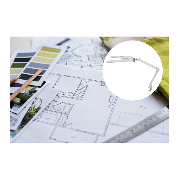 Werkpleklamp maul craft duo led met tafelklem wit(8205402) - 3