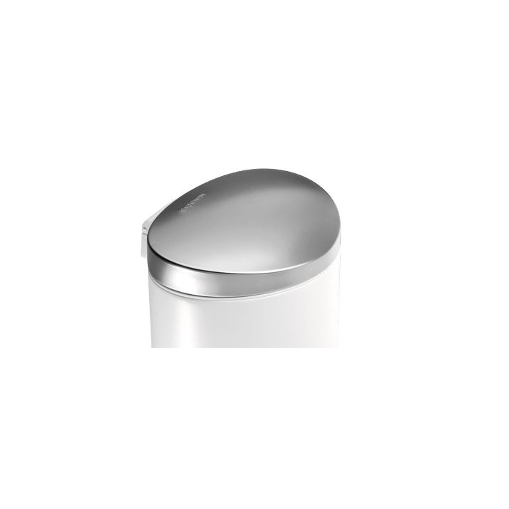 Simplehuman | Ronde Pedaalemmer | 6 Liter | Wit | VB 016351 - 1
