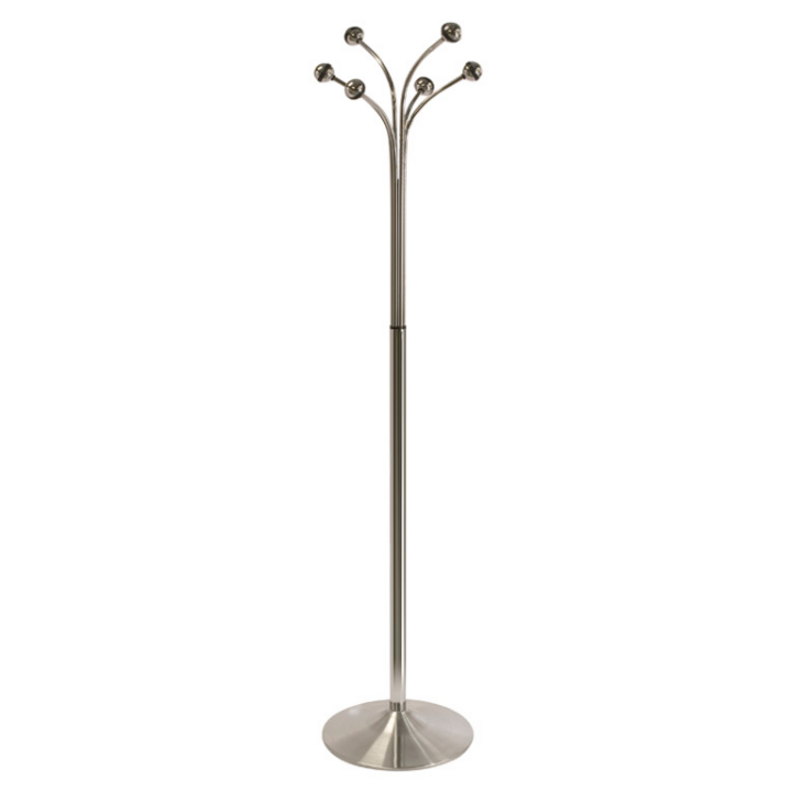 Staande kapstok Valencia, 186 cm, 6-haaks, RVS, VB 963090 - 0