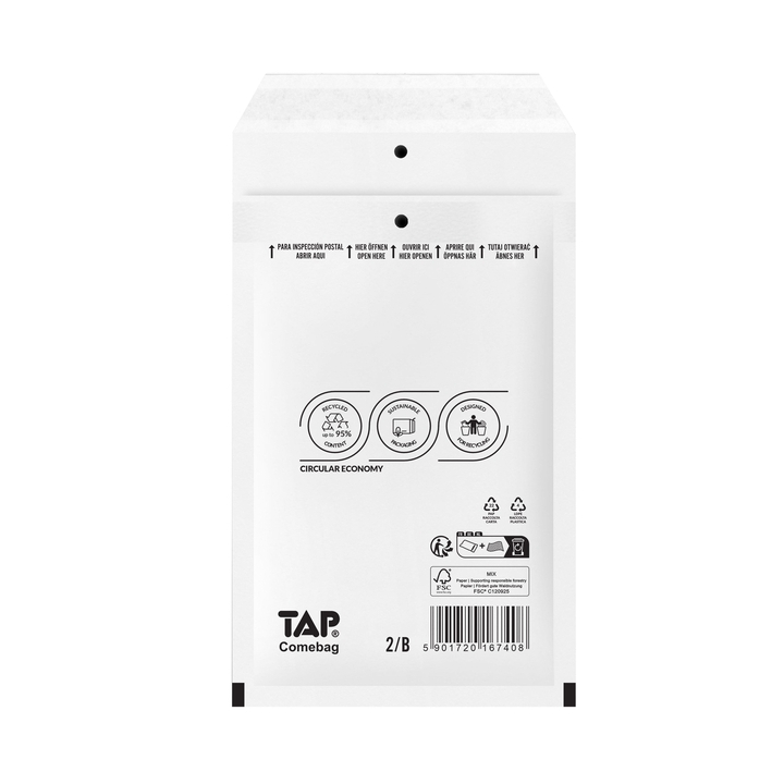 Envelop tap comebag luchtkussen nr12 200 stuks(81020100) - 0