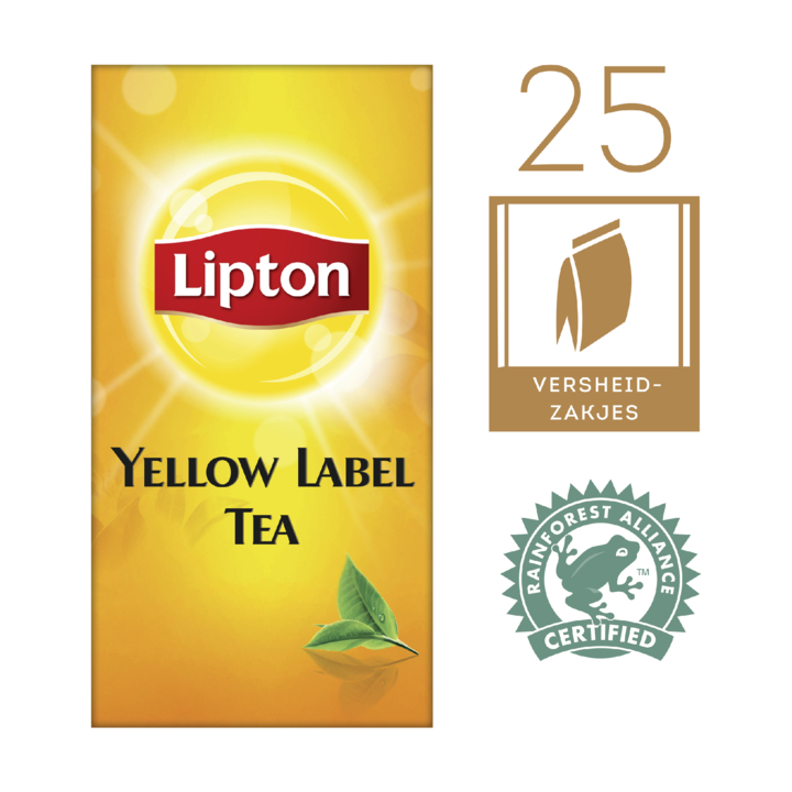 Lipton, thee, 1.5 gram, yellow label, 15890701 (25 stuks) - 0