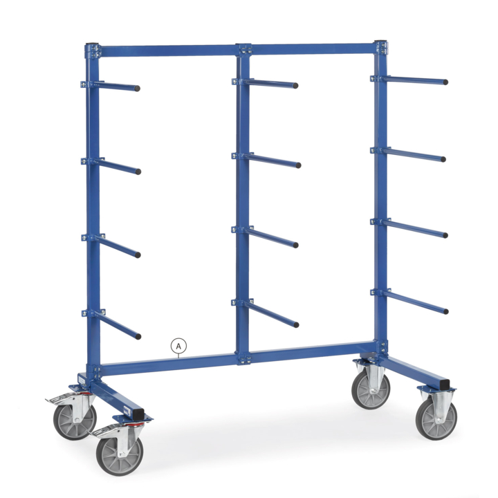 Horizontale steun voor draagarmwagen 2000 mm lang - 0