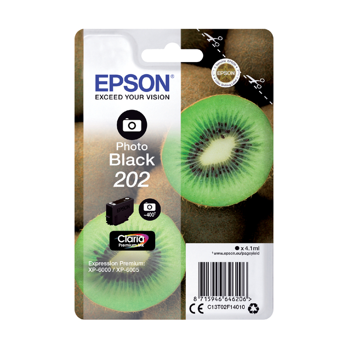 Inkcartridge epson 202 t02f14 foto zwart(2888123) - 0