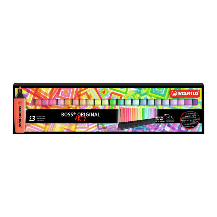 Markeerstift stabilo boss  arty deskset ass(7023-01-5-20) - 0