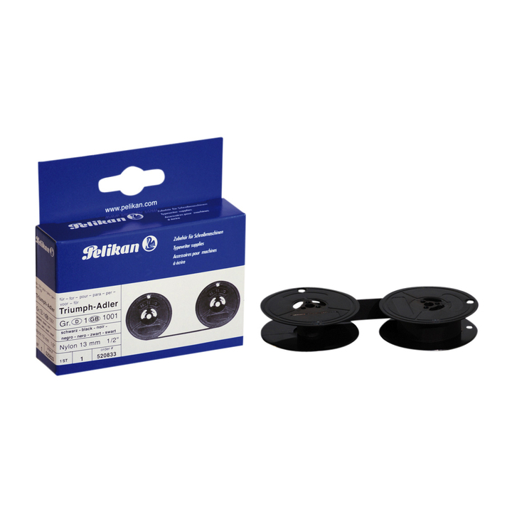 Lint pelikan gr 1 dubbelspoel nylon zwart - 0