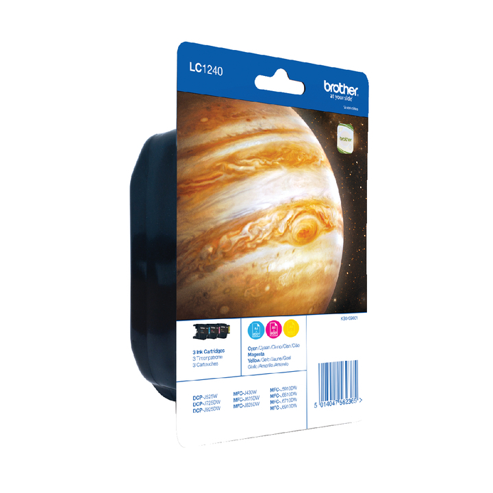 Inkcartridge brother lc-1240 rood blauw geel(lc-1240rbwbp) - 0