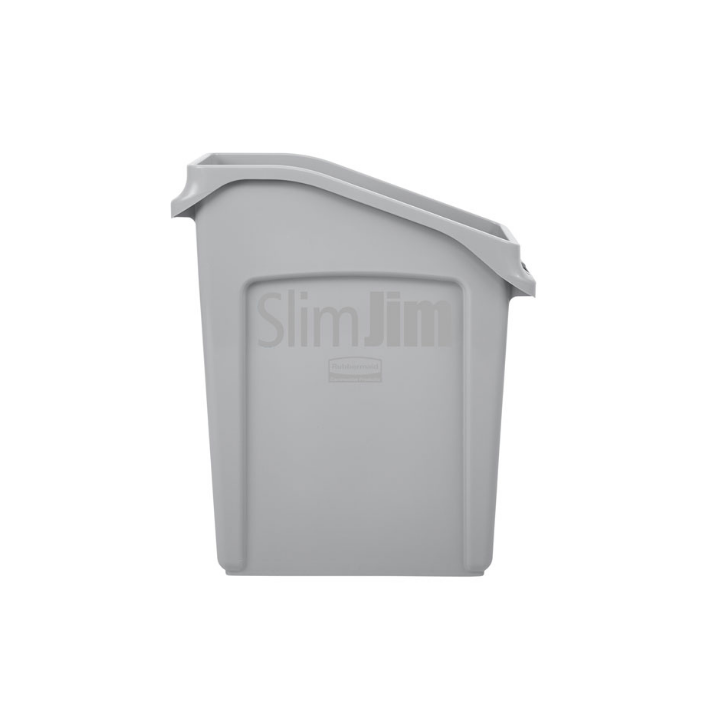 Rubbermaid, Slim Jim afvalbak, 49 liter, grijs, VB 237634 - 2