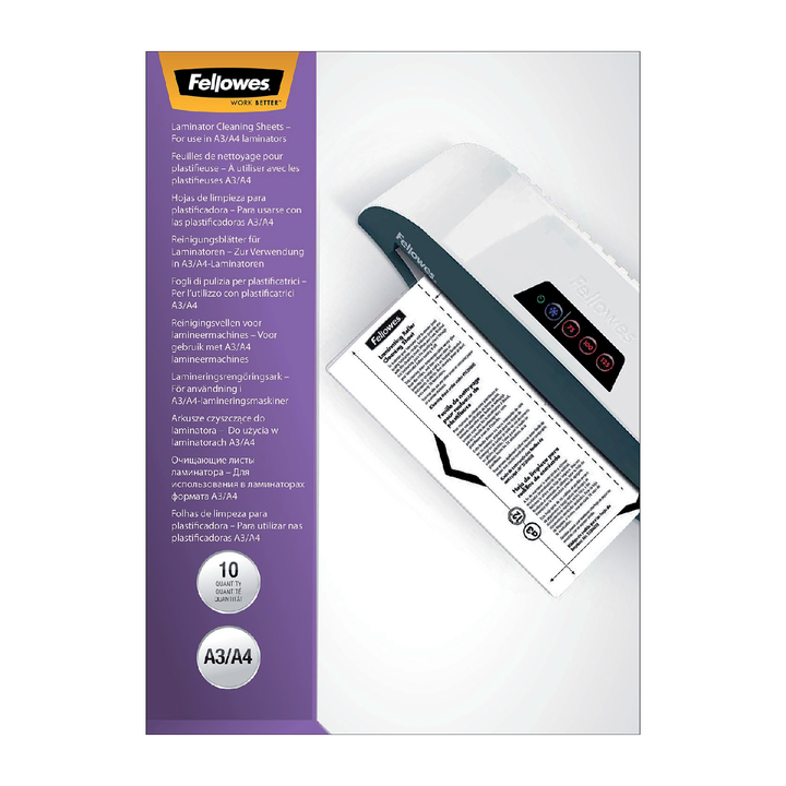 Lamineer schoonmaakvel fellowes a4&a3(5320604) - 0