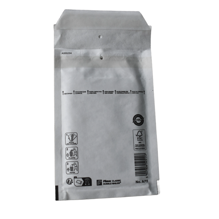 Luchtkussenenvelop A/11, 120x175+50mm, wit (200 stuks) - 3