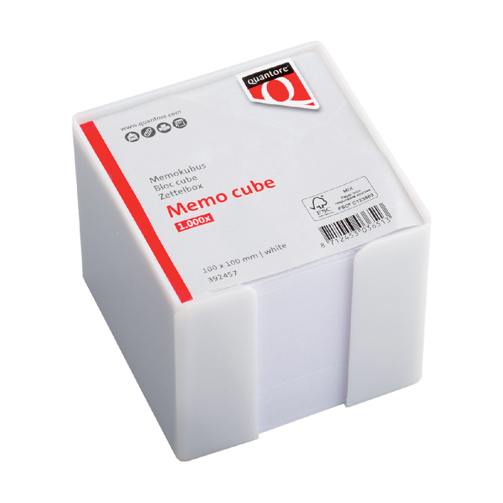 Memokubus quantore 10x10x10cm wit 1000v - 0