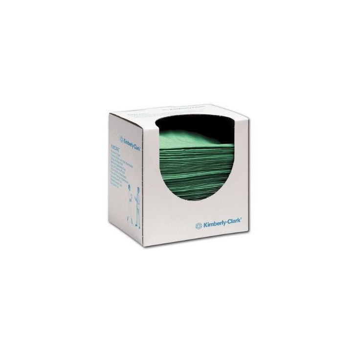 Kimcare, beschermingsdoeken, 50x37.5cm, groen (4x100 stuks) - 0