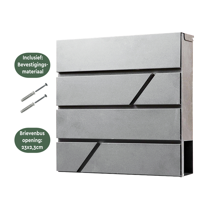 Brievenbus brasq pb200 deluxe rvs(8602615) - 3