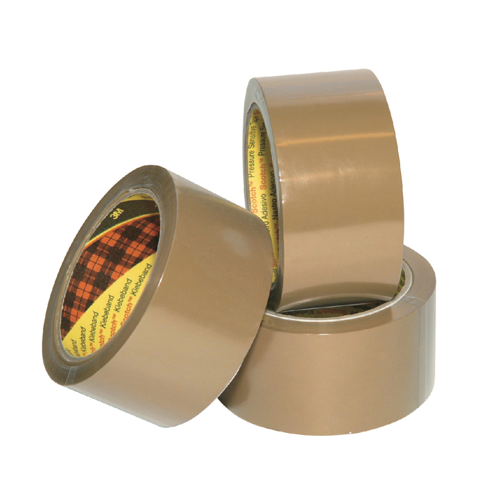 Verpakkingstape 3m scotch 3715 pp 50mmx66m bruin - 0