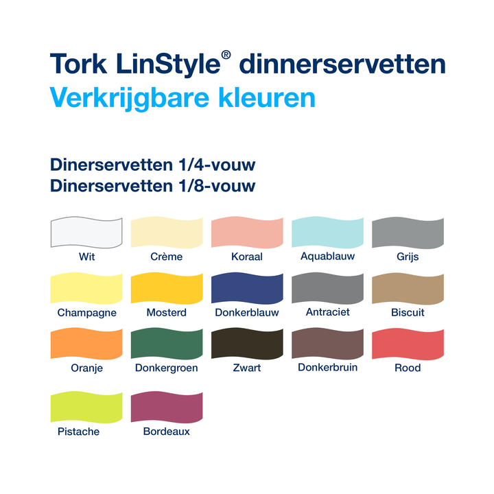 Dinerservet tork linstyle premium wit 478145(478145) - 2