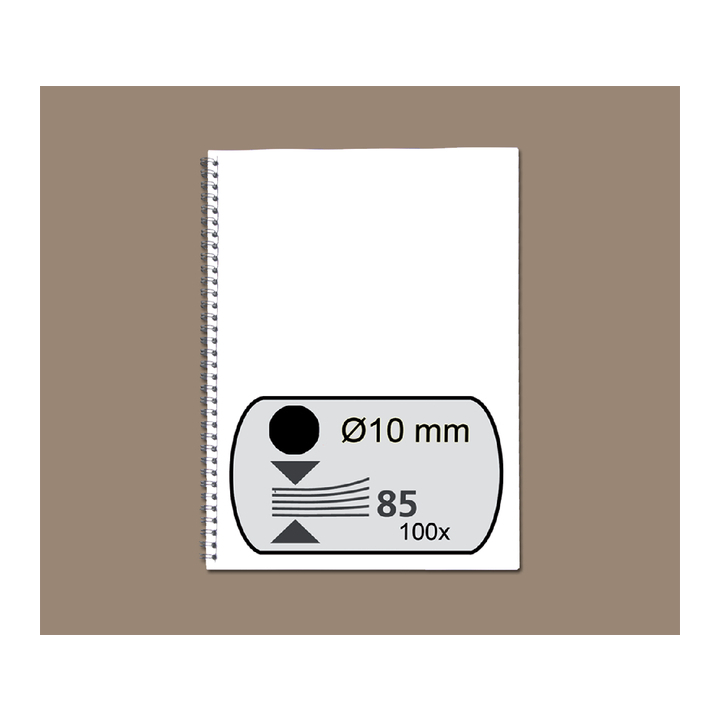 Draadrug fellowes 34 rings 10mm a4 zwart - 0