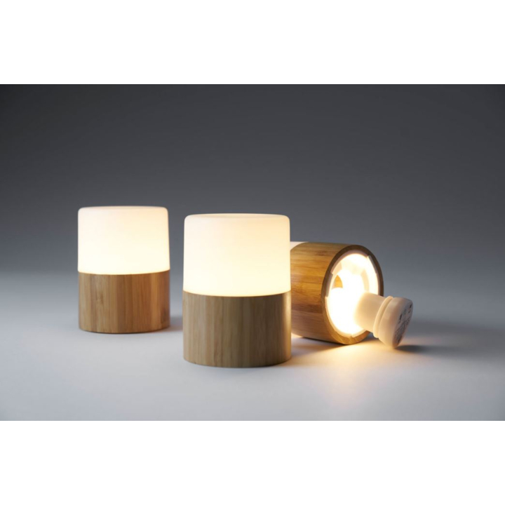 Duni | LED Lamphouder | 105x75mm | Bright Bamboe White | 183180 (4 stuks) - 1