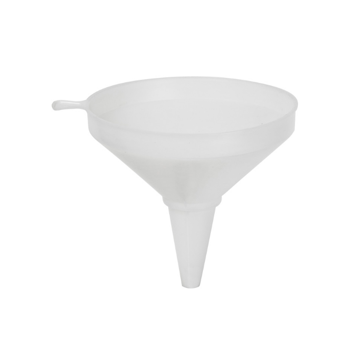 Trechter met filter, Ø200x200 mm, wit, VB 045402 - 0