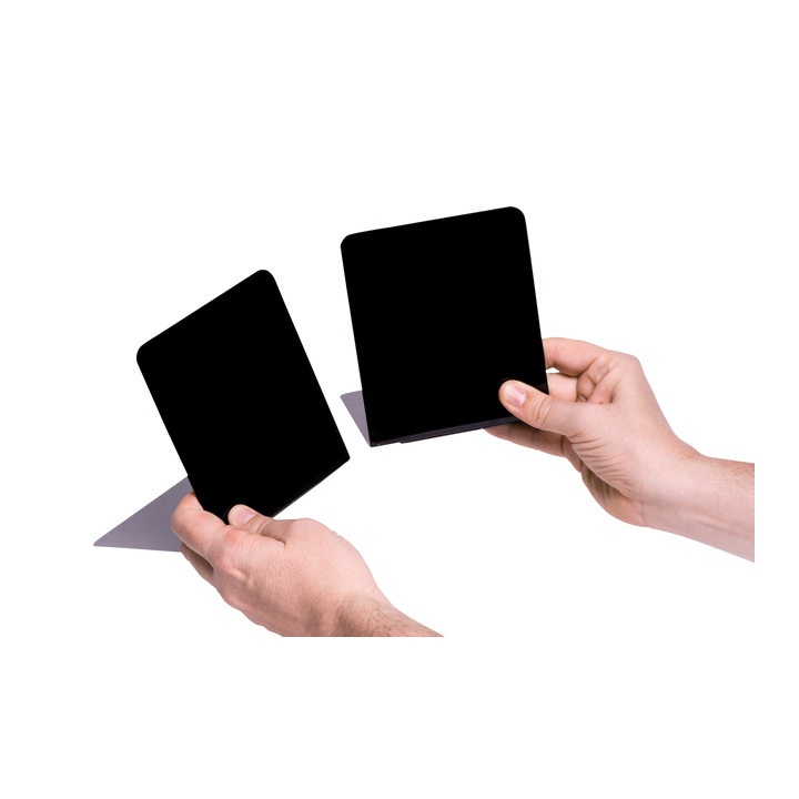 Boekensteun maul staal 14x12x14cm magnetisch zwart(3506590) - 2