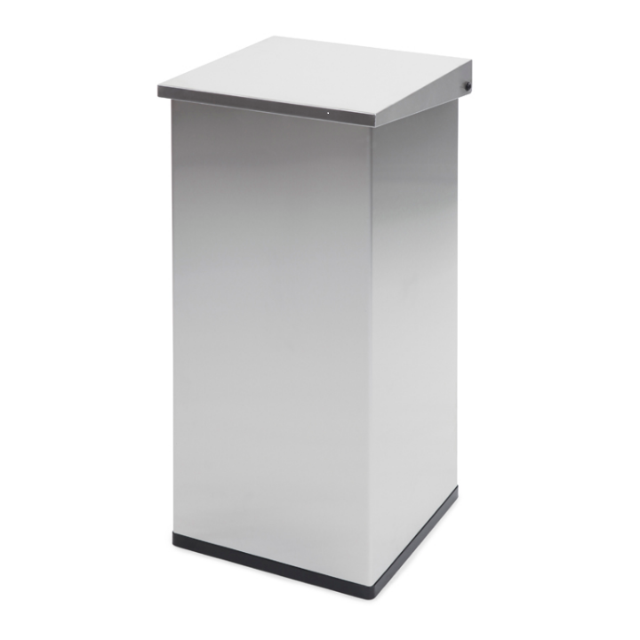 Carro-Lift, afvalbak met demper, 110 liter, RVS, VB 709786 - 0