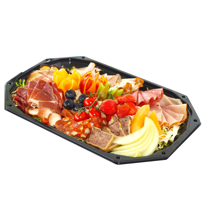 Catering Schalen 8-H 335/250 Zwart Klik Ds/100 - 0