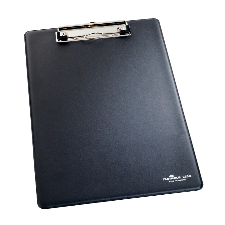 Durable 2350, klembord met kopklem A4, zwart, 235001 - 0