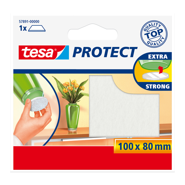 Antikrasviltjes tesa 57891 80x100mm wit(57891-00000-01) - 0