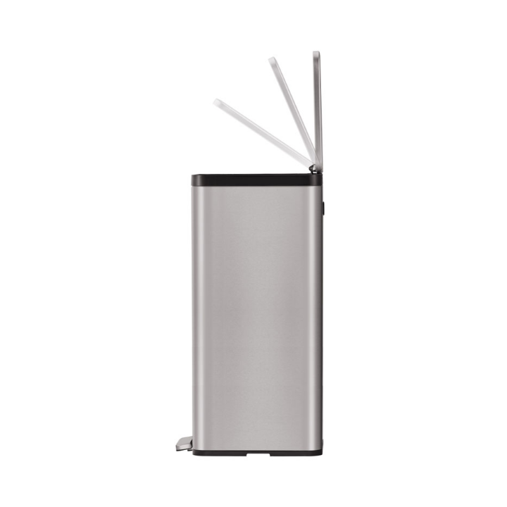 Eko Ecomaid, pedaalemmer, 45 liter, grijs mat RVS, VB 913945 - 1
