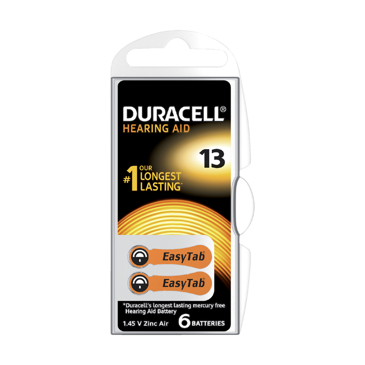 Batterij duracell da13 hearing aid blis/6 - 0