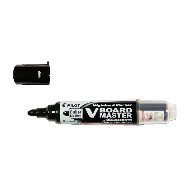Pilot Begreen, whiteboard viltstift, rond, 2.3mm, zwart - 0