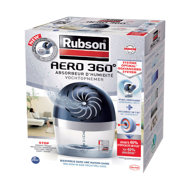 Rubson Aero 360, vochtopnemer, compleet set, 2622194 (1 stuk) - 0