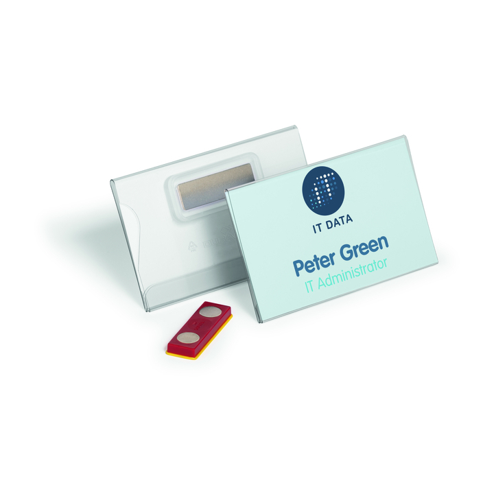 Badge Durable | met magneet | 54x90mm | 25 stuks (824419) - 0