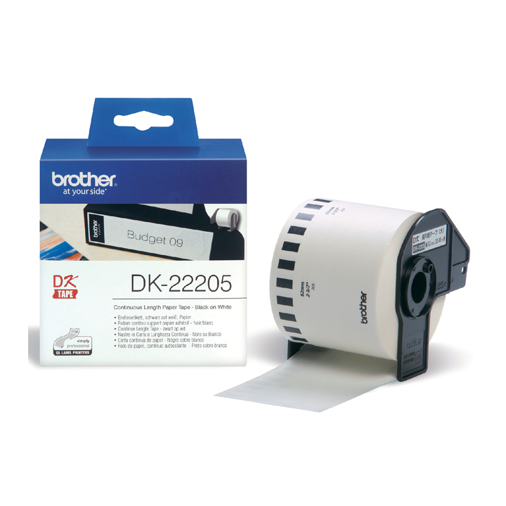 Etiket brother dk-22205 62mm thermisch - 0