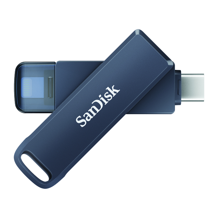 Phone drive 128gb lightning- usb-c blauw(sdixd0n-128g-gn6ne) - 1