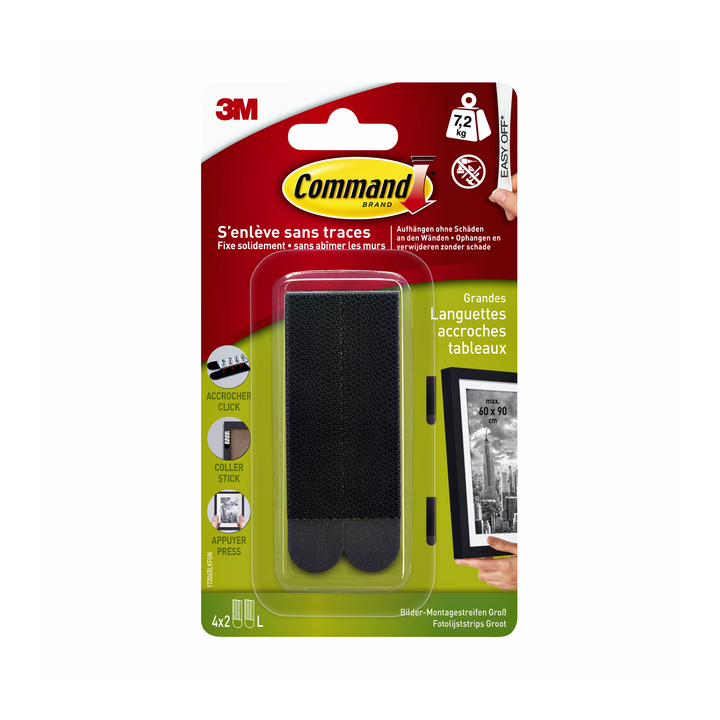 Bevestigingsstrip command 3m 17206blk(17206blk) - 0