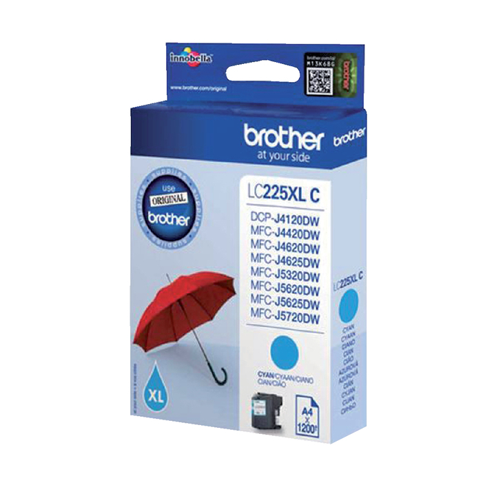 Inkcartridge brother lc-225xl blauw(lc-225xlc) - 0