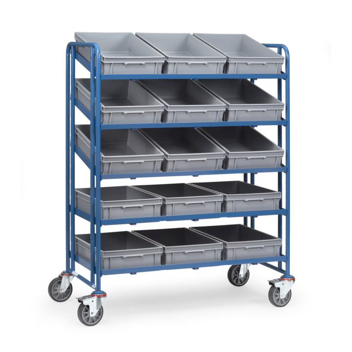 Eurobakkenwagen met bakken 145mm, 1250x610mm - 0