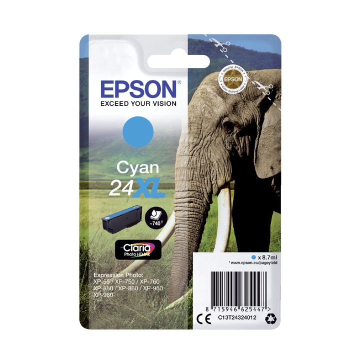 Inkcartridge epson 24xl t2432 blauw(2666445) - 0