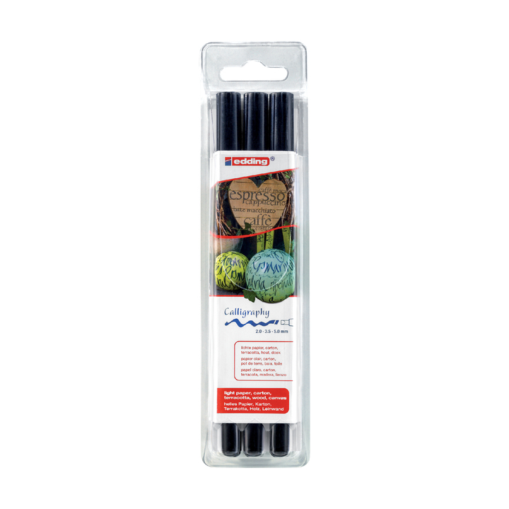 Tekenpen edding 1255 zwart - 0
