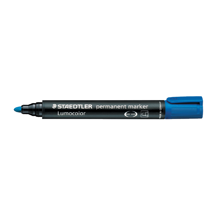 Viltstift staedtler 352 perm rond 2mm blauw - 0